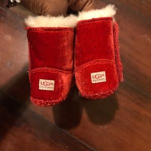 Baby red uggs